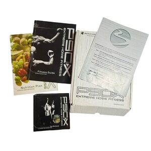 P90X Extreme Home Fitness Workout‎ Program DVD Set Beachbody Nutrition Exercise